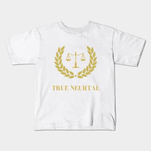 True Neutral mug shirt gift alignment dnd Dungeons Kids T-Shirt